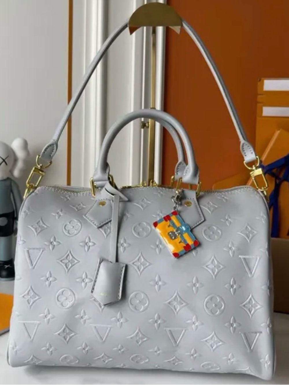Coming Soon Luxury Designer (A10) Silver Monogram Speedy